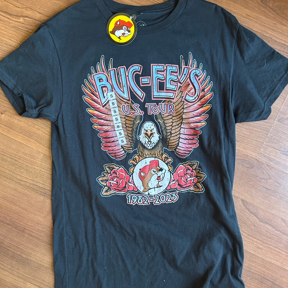 Buc-ees U.S. Tour Black Graphic T-Shirt